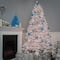 7.5ft. Pre-Lit North Valley™ White Spruce with Glitter Artificial Christmas Tree, Clear Lights